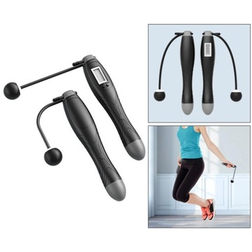 Беспроводная скакалка Черный Серый