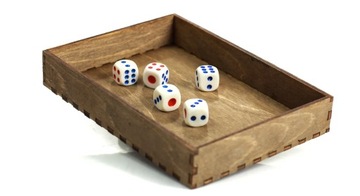 ZESTAW 2 KOSTEK K6 RPG KOŚĆ SZEŚCIOŚCIENNA BIAŁA 1,5 CM