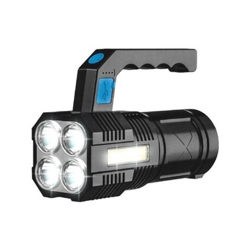 Latarka ręczna 4-LED+COB 2000Lm akumulatorowa