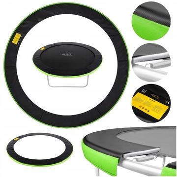 OSŁONA NA SPRĘŻYNY ZABEZPIECZENIE OCHRONA TRAMPOLINY PIANKA 244-252 cm 8FT