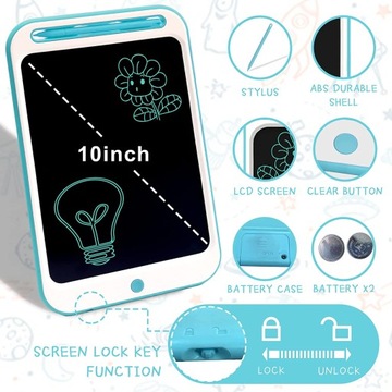 TABLET DO PISANIA RYSOWANIA DLA DZIECI 10