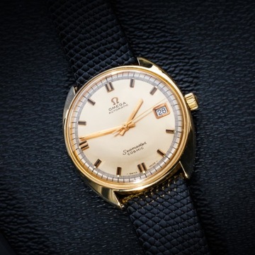 OMEGA SEAMASTER COSMIC 1969 166.050 AUTOMATIC 18K GOLD 35MM