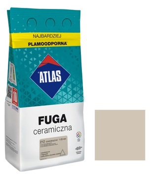 ATLAS FUGA CERAMICZNA 1-20MM 212 SZAROBRĄZOWY 5KG