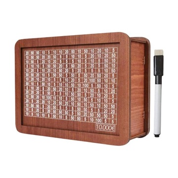 Retro Money Box with Counter with Counting Target for Boys 10000 euros
