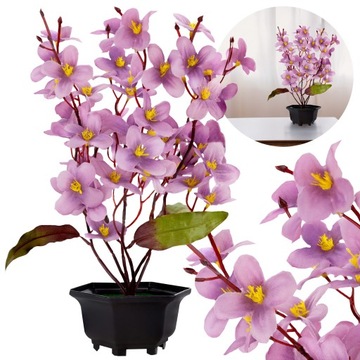 Kwiaty sztuczne w doniczce OZDOBA ORCHIDEA