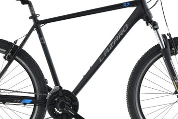 LAZARO R7 V1 МОЩНЫЙ MTB 27,5 ДЮЙМА ЧЕРНЫЙ 21 ДЮЙМ