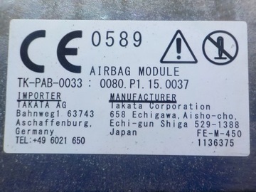 HONDA INSIGHT II 1.3 IMA AUT 10R 5D AIRBAG ULOŽENÍ SPOLUJEZDCE 77850-TM8-E81