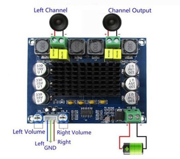 Модуль стереофонического усилителя звука 2 x 120 Вт TPA3116D2