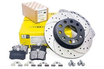 SPORTOWE Tarcze + Klocki TYŁ Audi A4 B6 2000-2004r