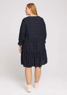 Tom Tailor Dress Fluent Feminine Shape - Navy Brow