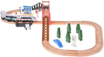 ДЕРЕВЯННАЯ ЭЛЕКТРОПОЕЗД 42 шт. HBE 0199