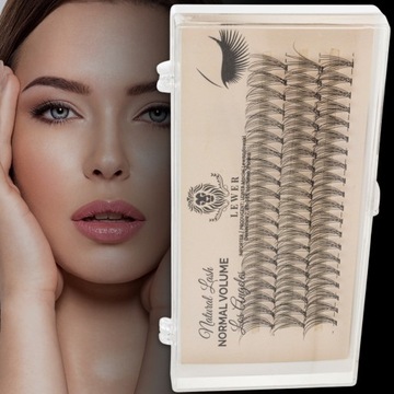 РЕСНИЦЫ TUMBLES Lewer Los Angeles Нормальный ОБЪЕМ 10 мм НАТУРАЛЬНЫЙ ШЕЛК