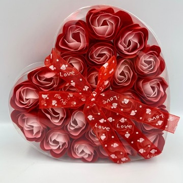 RÓŻE MYDLANE KWIATY DO KĄPIELI PREZENT WALENTYNKI DZIEŃ KOBIET