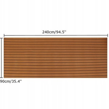 TEAK EVA MATA PODŁOGOWA DO ŁODZI JACHTOWEJ 240X90