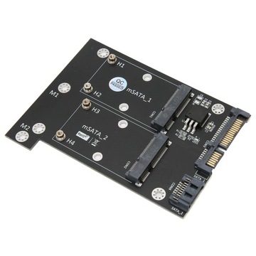 Карта адаптера Dual MSATA SSD на Dual SATA3, преобразователь скорости быстрого чтения Comp