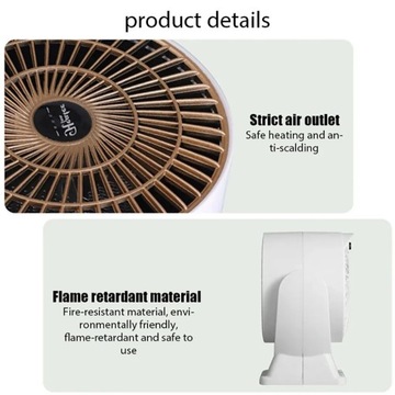 Портативный воздухонагреватель, малошумный мини-вентилятор