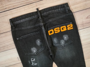 DSQUARED2 Spodnie Jeans Męskie Logowane r. 50