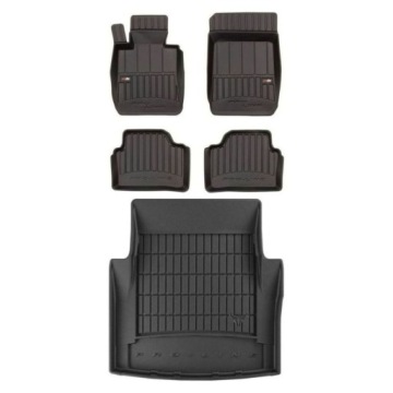 3D gumová sada koberců a rohožek Bmw řady 3 E90 2004-2012 Sedan, s organizérem