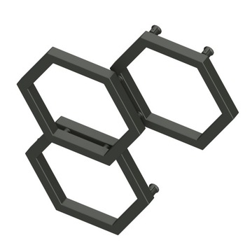 Grzejnik APIS 78/64 dekoracyjny CZARNY