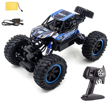 SAMOCHÓD ZDALNIE STEROWANY MONSTER AUTO RC 4X4 KOŁA XXL + PILOT AKUMULATOR