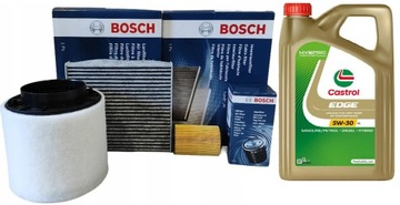 AUDI A4 B9 16-19 2.0 TDI 150KM 190KM FILTRY + OLEJ CASTROL 5W30 5L