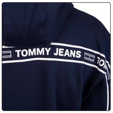 TOMMY HILFIGER BLUZA MĘSKA TJM TOMMY TAPE NAVY r.M