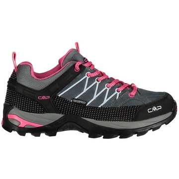 Buty trekkingowe damskie CMP Rigel Low WP szaro-czarno-różowe 3Q13246103Q 3