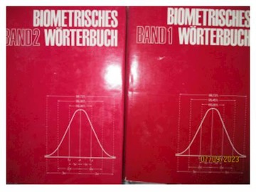 Biometrisches Worterbuch 2 tomy - pr. zbiorowa