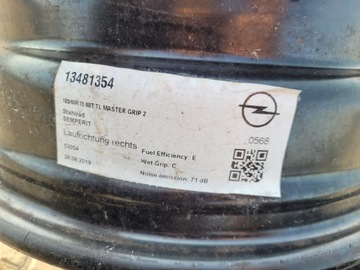 DISK OCELOVÝ OPEL OE MERIVA ASTRA H G TIGRA ADAM CORSA D E KARL COMBO C 6.0" X 15" 4X100 ET 39