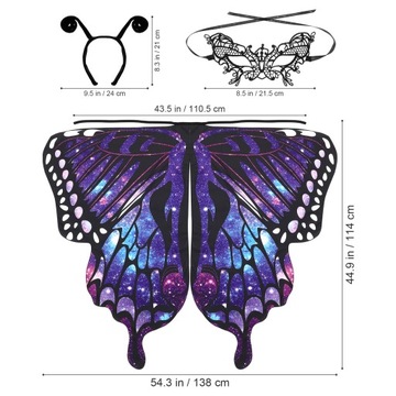 НАКИДКА КРЫЛА БАБОЧКИ КОСПЛЕЙ КОСТЮМ