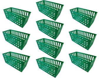10x KOSZYK KOSZYCZEK OSŁONKA SADZENIE CEBULKI CEBULE PROSTOKĄTNA 24x11x11cm