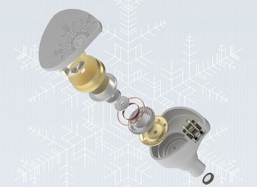 Динамик Moondrop Aria Snow с жидкокристаллической мембраной