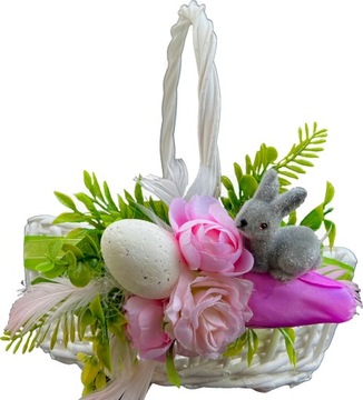 Украшенная корзина для рождественского украшения Свенконки + салфетка