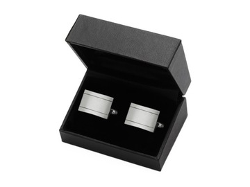 Запонки SATIN STEEL + BOX Запонки GREG Shirt d1-4