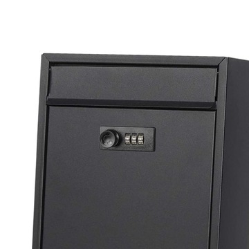 Винтажный почтовый ящик с кодовым замком, железная почта, большой