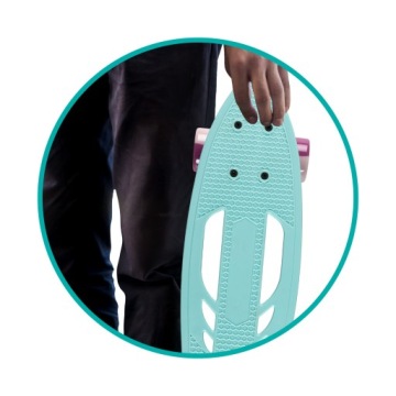 СКЕЙТБОРД QKIDS GALAXY FISZKA 3+ СВЕТЛО-ГОЛУБОЙ