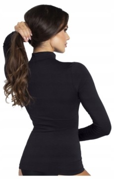 ГАТТА С ДЛИННЫМ РУКАВОМ ПОЛУГОЛЬФ БЕСШОВНЫЙ ЧЕРНЫЙ L