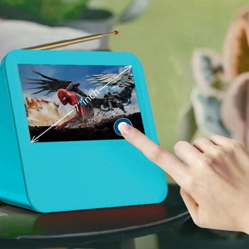 Мини-портативный телевизор 7 дюймов DVB-T2 DAB+ FM H.