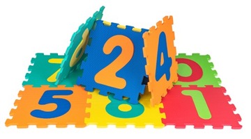MATA PUZZLE CYFERKI OD 0 DO 9 PIANKA EVA 10 el