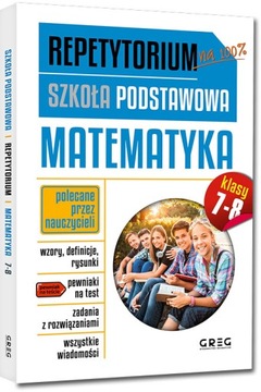 Repetytorium MATEMATYKA 7-8 szkoła podstawowa NOWE