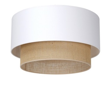 JUTOWY ABAŻUR KLOSZ DO LAMPY BOHO 45 CM JUTA TORT