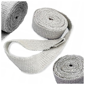 BANDAŻ TERMICZNY NA WYDECH/KOLEKTOR 10M BIAŁY