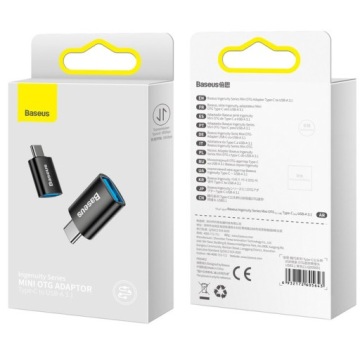 Baseus mini USB-C to USB-A адаптер-переходник 2 шт.