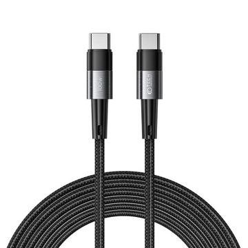 WYTRZYMAŁY KABEL TECH-PROTECT ULTRABOOST USB-C PD 100W 5A 300CM SZARY