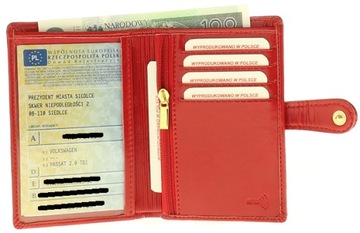 ETUI NA DOKUMENTY KARTY OKŁADKA SKORA WŁOSKA RFID