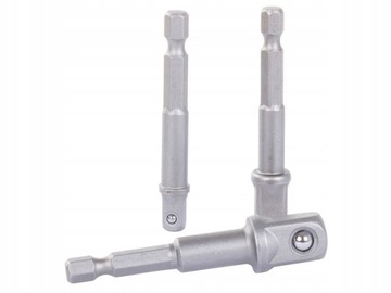 REDUKCJE ADAPTERY DO WKRĘTARKI NASADEK ZESTAW 3szt. 1/4'' 3/8'' 1/2''