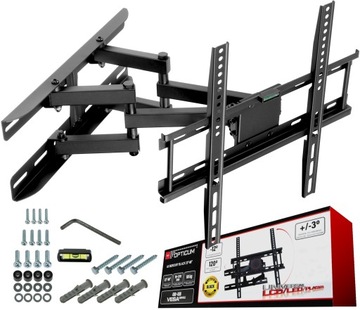 UCHWYT NAROŻNY TV TELEWIZORA WIESZAK MOCOWANIE