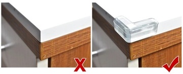 УГОЛКИ ЗАЩИТНЫЕ СИЛИКОНОВЫЕ, ПРОЗРАЧНЫЕ, 20 ШТ.