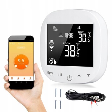DOTYKOWY TERMOSTAT STEROWNIK 16A WIFI 24/7 AD101