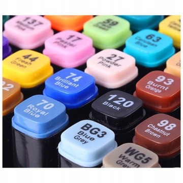 МАРКЕРЫ АЛКОГОЛЬНЫЕ, МАРКЕРЫ ДВУХСТОРОННИЕ, КРУГ, 24 шт.